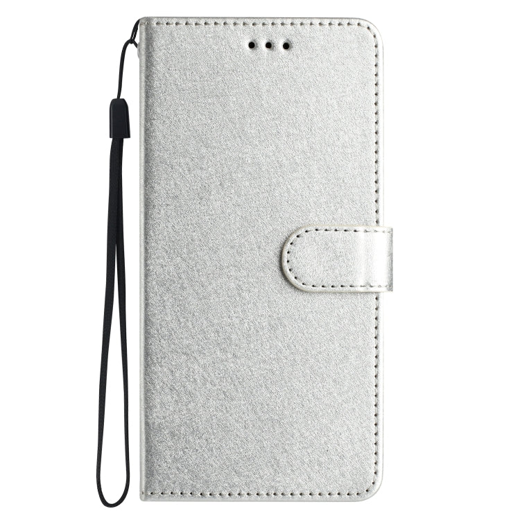 For OnePlus 13 Silk Texture Horizontal Flip Leather Phone Case(Silver) - OnePlus Cases by buy2fix | Online Shopping UK | buy2fix