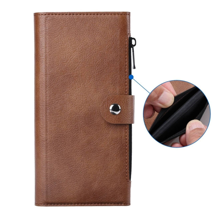 For iPhone 16 Pro ViLi GVS-C Series MagSafe Magnetic RFID Leather Flip Phone Case(Brown) - iPhone 16 Pro Cases by ViLi | Online Shopping UK | buy2fix