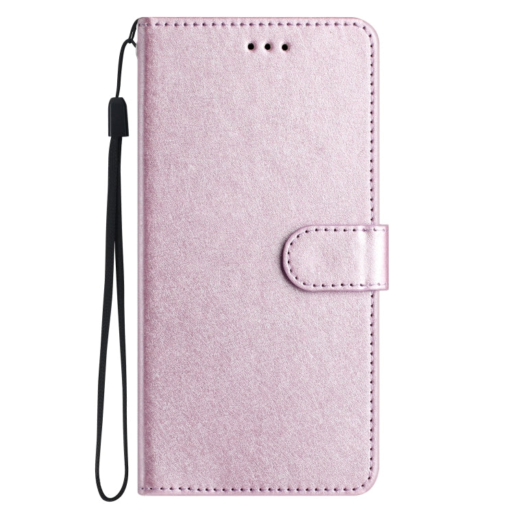 For Samsung Galaxy S25 5G Silk Texture Horizontal Flip Leather Phone Case(Rose Pink) - Galaxy S25 5G Cases by buy2fix | Online Shopping UK | buy2fix