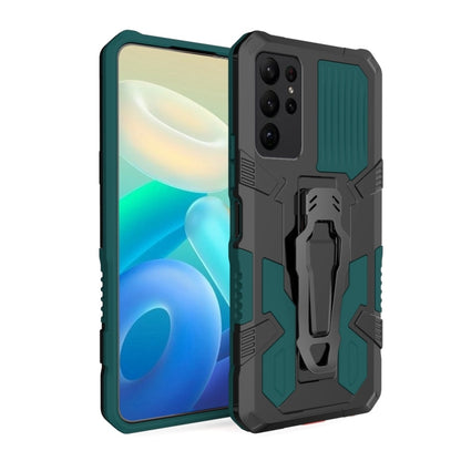 For Samsung Galaxy S25 Ultra 5G Armor Warrior Shockproof PC + TPU Phone Case(Army Green) - Galaxy S25 Ultra 5G Cases by buy2fix | Online Shopping UK | buy2fix