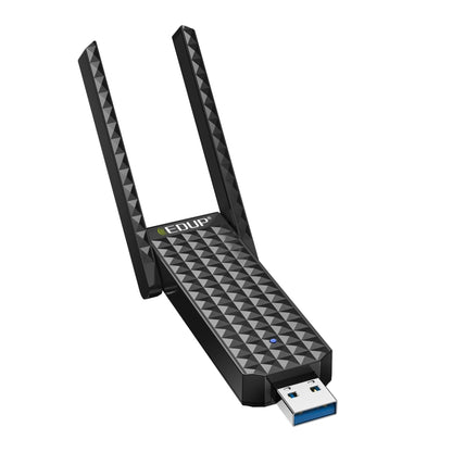 EDUP AX1673 3000Mbps WiFi 6 Dual-Band USB WiFi Adapter Wireless Network Card(Black) - USB Network Adapter by EDUP | Online Shopping UK | buy2fix