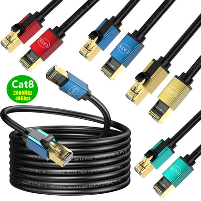 20m Home Fiber Bandwidth 10 Gigabit CAT8 Network Cable(Green) - Lan Cable and Tools by buy2fix | Online Shopping UK | buy2fix