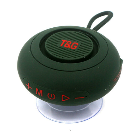 T&G TG-442 TWS Portable Mini Wireless Bluetooth Speaker with Suction Cup(Dark Green) - Mini Speaker by T&G | Online Shopping UK | buy2fix