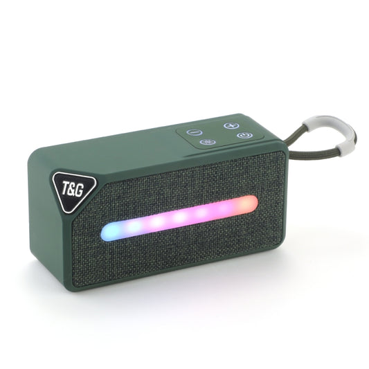 T&G TG685 Mini Portable Outdoor Wireless Bluetooth Speaker with LED Atmosphere Light(Green) - Desktop Speaker by T&G | Online Shopping UK | buy2fix