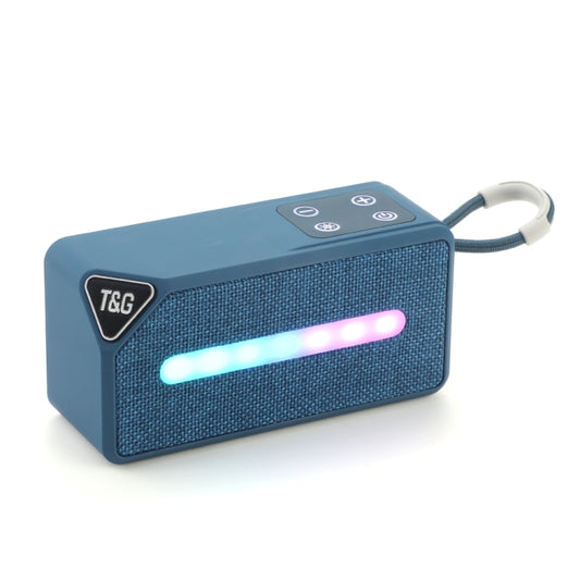 T&G TG685 Mini Portable Outdoor Wireless Bluetooth Speaker with LED Atmosphere Light(Blue) - Desktop Speaker by T&G | Online Shopping UK | buy2fix