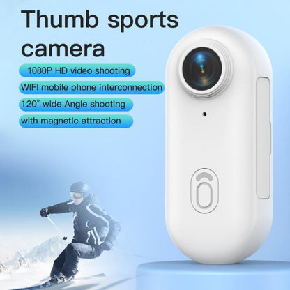 H88 1080P Thumb Sports Camera Mini WiFi Camera, Specification:Simple Version(Black) - Video Cameras by buy2fix | Online Shopping UK | buy2fix