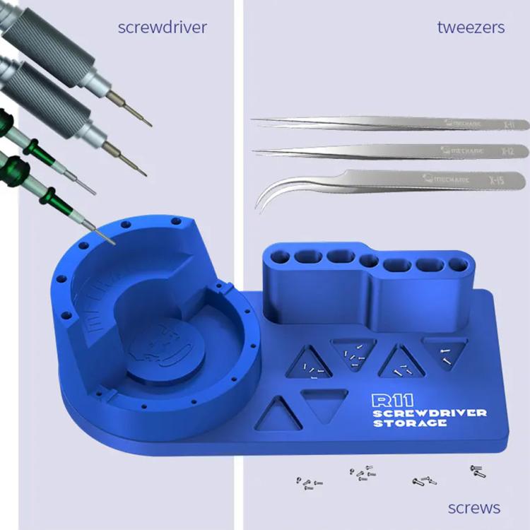 Mechanic R11 Tweezer / Screwdriver Aluminum Alloy Storage Rack with Phone Holder Function - Tool Boxes & Bags by MECHANIC | Online Shopping UK | buy2fix