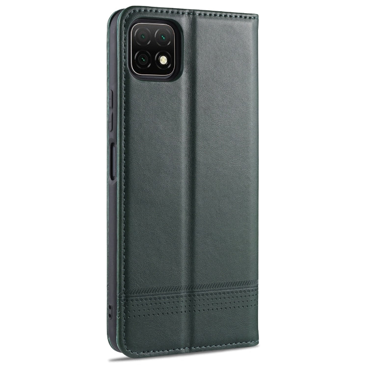 For Huawei Enjoy 20 AZNS Magnetic Calf Texture Horizontal Flip Leather Case with Card Slots & Holder & Wallet(Dark Green) - Huawei Cases by AZNS | Online Shopping UK | buy2fix