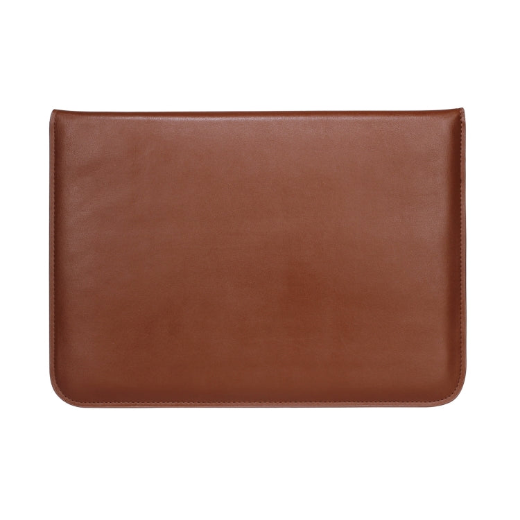 PU Leather Ultra-thin Envelope Bag Laptop Bag for MacBook Air / Pro 11 inch, with Stand Function(Brown) - Protective Bags by buy2fix | Online Shopping UK | buy2fix