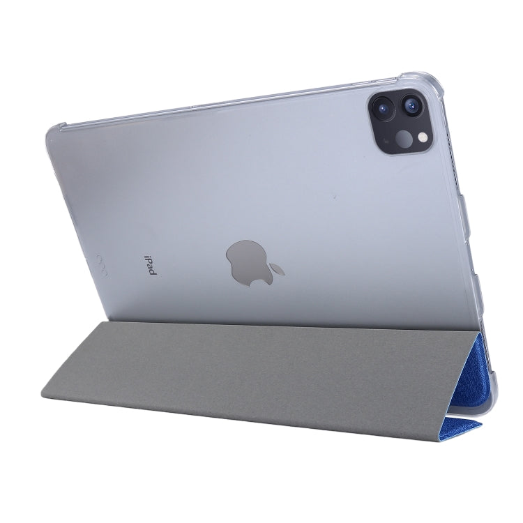 Silk Texture Flip Magnetic PU Leather Smart Case with Three-folding Holder For iPad Air 11 2024 / Air 2022 / 2020 10.9(Gold) - iPad Air (2022) / (2020) 10.9 Cases by buy2fix | Online Shopping UK | buy2fix