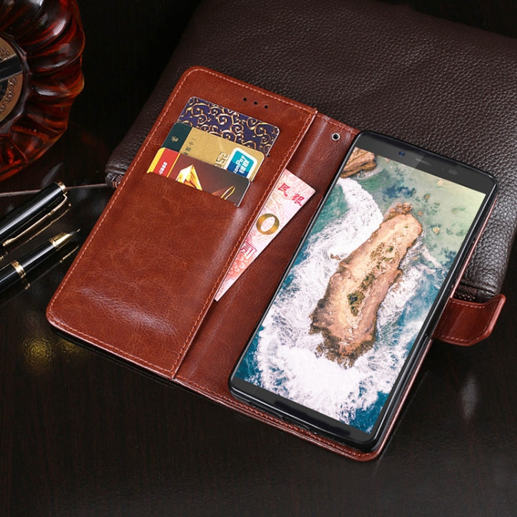 For Blackview BV5500 idewei Crazy Horse Texture Horizontal Flip Leather Case with Holder & Card Slots & Wallet(Sky Blue) - More Brand by idewei | Online Shopping UK | buy2fix