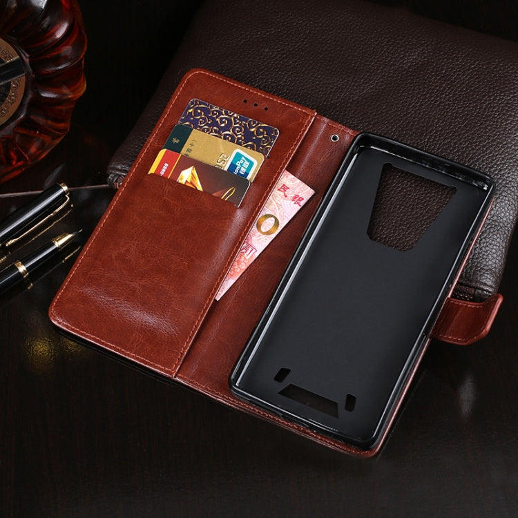 For Blackview BV6900 idewei Crazy Horse Texture Horizontal Flip Leather Case with Holder & Card Slots & Wallet(Rose Red) - More Brand by idewei | Online Shopping UK | buy2fix