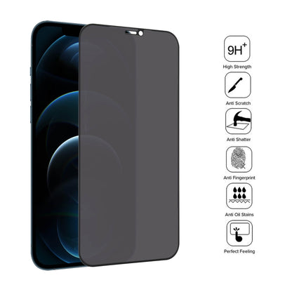 For iPhone 12 Pro Max 25pcs Anti-peeping Plasma Oil Coated High Aluminum Wear-resistant Tempered Glass Film - iPhone 12 Pro Max Tempered Glass by buy2fix | Online Shopping UK | buy2fix