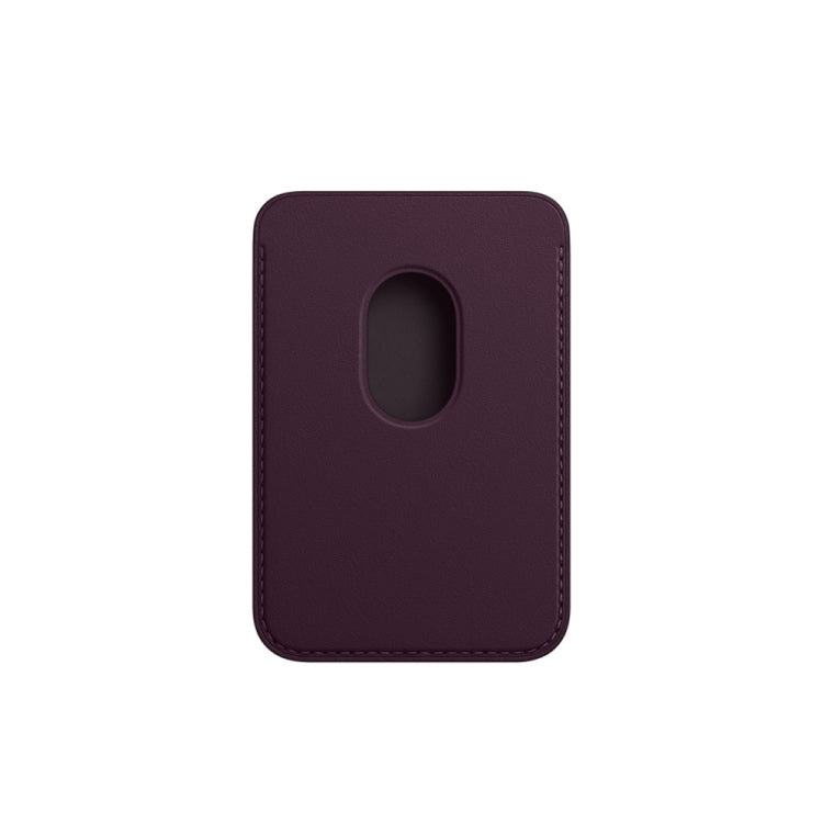 Leather Wallet Pouch Card Holder Magsafing Case for iPhone 13 Series / 12 Series (Dark Purple) - iPhone 12 Pro Max Cases by buy2fix | Online Shopping UK | buy2fix