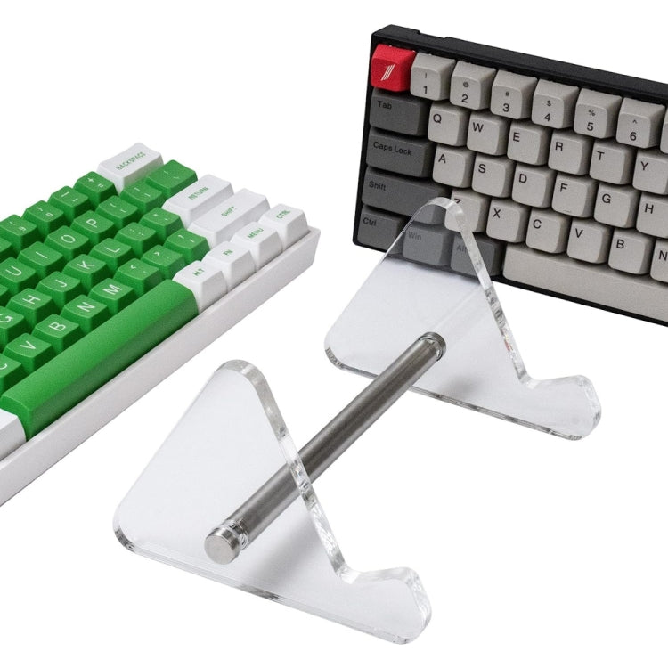 YX003-1 Single Layer Transparent Acrylic Detachable Keyboard Stand - Shelf & Hooks by buy2fix | Online Shopping UK | buy2fix