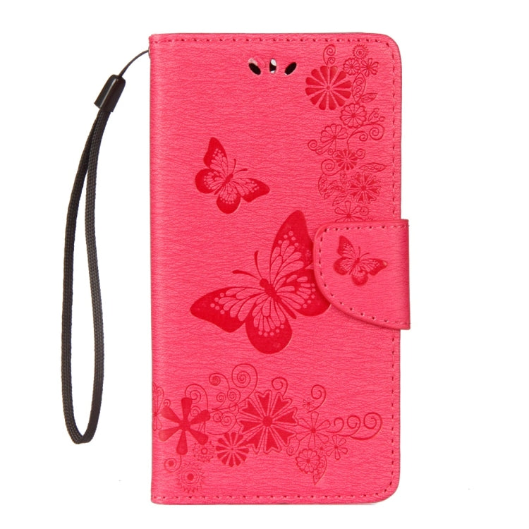 For Huawei  Mate 10 Lite Vintage Embossed Floral Butterfly Pattern Horizontal Flip Leather Case with Card Slot & Holder & Wallet & Lanyard (Red) - Huawei Cases by buy2fix | Online Shopping UK | buy2fix