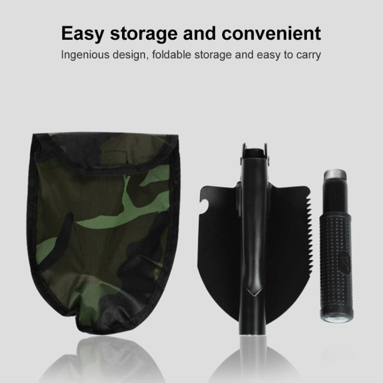 Multi-function Portable Folding Camping Shovel Survival Spade Outdoor Garden Shovel(Black) - Emergency Tools by buy2fix | Online Shopping UK | buy2fix