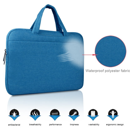 Universal Multiple Pockets Wearable Oxford Cloth Soft Portable Leisurely Handle Laptop Tablet Bag, For 14 inch and Below Macbook, Samsung, Lenovo, Sony, DELL Alienware, CHUWI, ASUS, HP (Blue) - 15 inch by buy2fix | Online Shopping UK | buy2fix