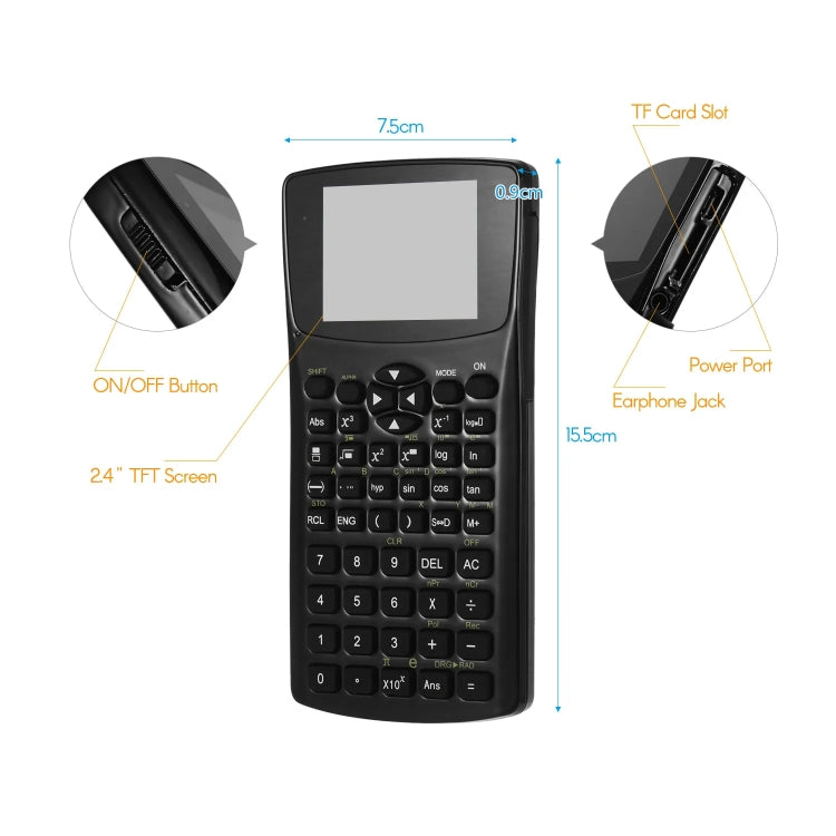 2.4 inch Display Screen Anti-peeping E-book Calculator, Support Sound Recording / Radio / Music & Video Playing - Calculator by buy2fix | Online Shopping UK | buy2fix