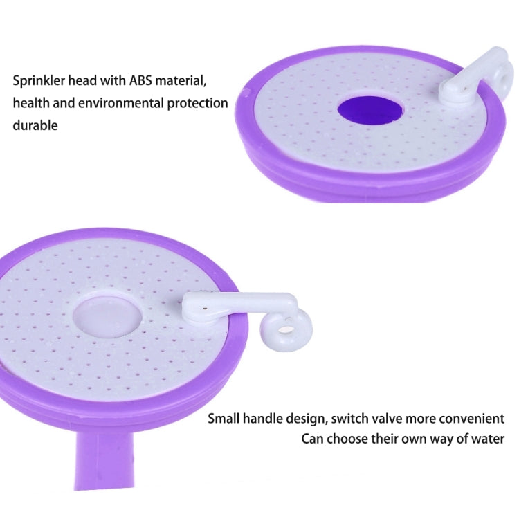 2 PCS Faucet Splash Water-saving Shower Bath Adjustable Valve Filter Water Saving Devices, Small Size: 6.5 x 10.5cm, Suitable for 17mm Diameter Round Faucets(Purple) - Faucets & Accessories by buy2fix | Online Shopping UK | buy2fix