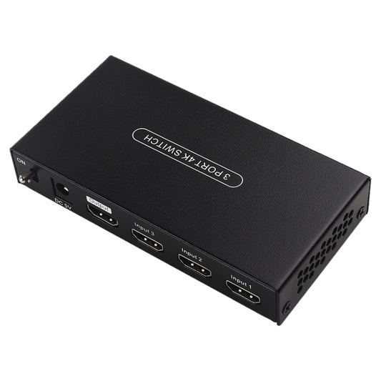 Measy SWH4631 4K 60Hz 3 In 1 Out HDMI Converter Switcher, Plug Type: EU Plug (Black) - Switch by Measy | Online Shopping UK | buy2fix