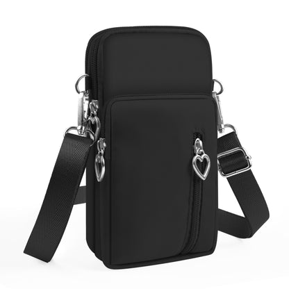 HAWEEL Mini Crossbody Vertical Zipper Pouch Phone Case Bag(Black) -  by HAWEEL | Online Shopping UK | buy2fix