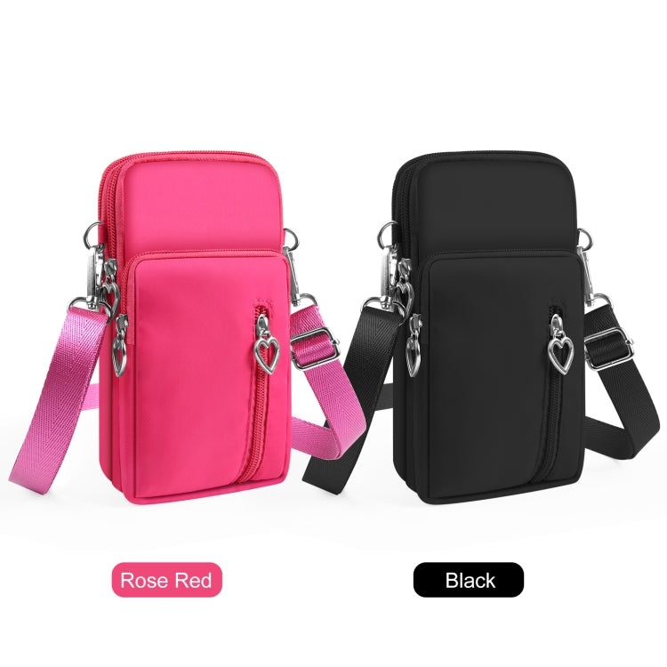 HAWEEL Mini Crossbody Vertical Zipper Pouch Phone Case Bag(Black) -  by HAWEEL | Online Shopping UK | buy2fix