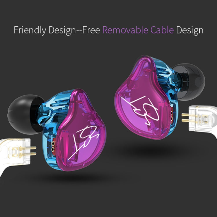 KZ ZST Circle Iron In-ear Mega Bass MP3 Dual Unit Earphone without Microphone (Colour) - In Ear Wired Earphone by KZ | Online Shopping UK | buy2fix