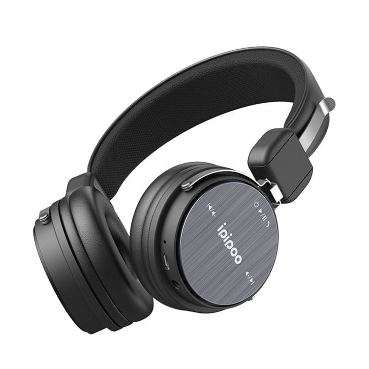ipipoo EP-2 Foldable Head-mounted Wireless Bluetooth Headset Stereo HiFi Headphones, Support Handsfree, MFB Key(Grey) - Headset & Headphone by ipipoo | Online Shopping UK | buy2fix