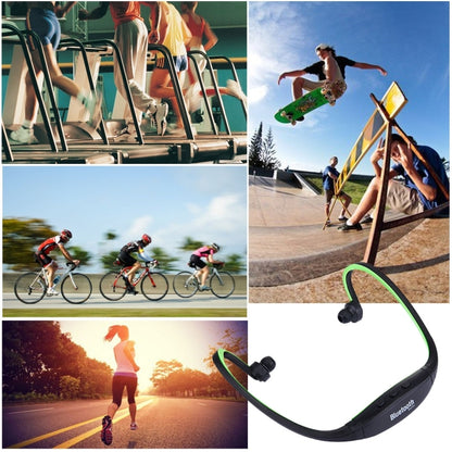 BS19C Life Waterproof Stereo Wireless Sports Bluetooth In-ear Headphone Headset with Micro SD Card Slot & Hands Free, For Smart Phones & iPad or Other Bluetooth Audio Devices(Green) - Sport Earphone by buy2fix | Online Shopping UK | buy2fix