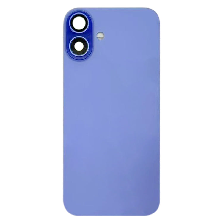 For iPhone 16 Plus Battery Back Cover with Camera Lens Cover(Cyan) -  by buy2fix | Online Shopping UK | buy2fix