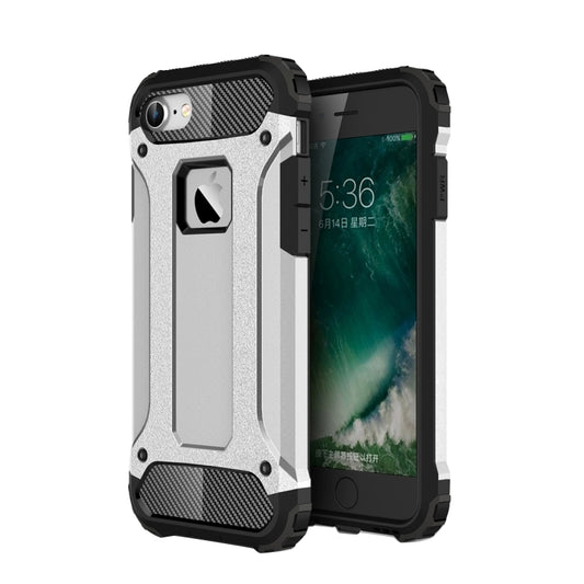 For iPhone 7 Armor TPU + PC Combination Phone Case(Silver) - More iPhone Cases by buy2fix | Online Shopping UK | buy2fix