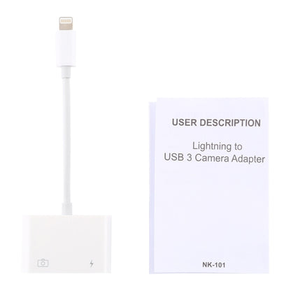 NK101 8 Pin to USB Camera Reader Adapter, Compatible with IOS 9.1 and Above Systems - Converter & Adapter by buy2fix | Online Shopping UK | buy2fix