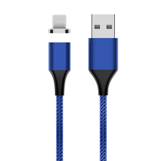 M11 3A USB to 8 Pin Nylon Braided Magnetic Data Cable, Cable Length: 1m (Blue) - Charging Cable & Head by buy2fix | Online Shopping UK | buy2fix