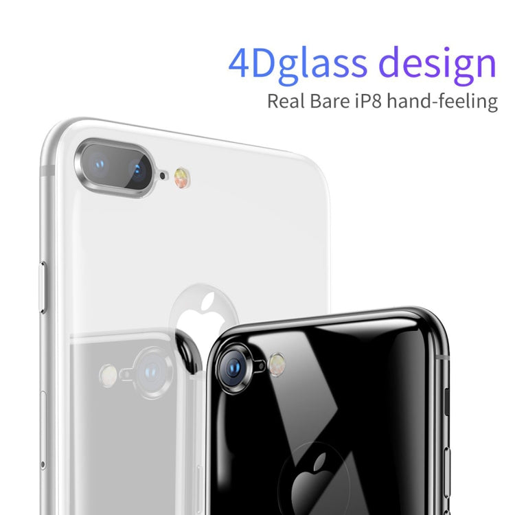 Baseus for iPhone 8 Plus 4D Arc Edge Tempered Glass Protector Back Screen Film(Silver) - iPhone 8 Plus & 7 Plus Tempered Glass by Baseus | Online Shopping UK | buy2fix