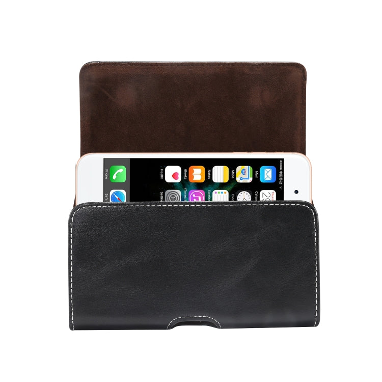 Men Lambskin Texture Multi-functional Universal Mobile Phone Waist Pack Leather Case for 6.0 Inch or Below Smartphones (Black) - More iPhone Cases by buy2fix | Online Shopping UK | buy2fix