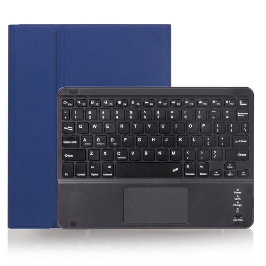 X-11BC Skin Plain Texture Detachable Bluetooth Keyboard Tablet Case for iPad Pro 11 inch 2020 / 2018, with Touchpad & Pen Slot(Blue) - For iPad Pro by buy2fix | Online Shopping UK | buy2fix