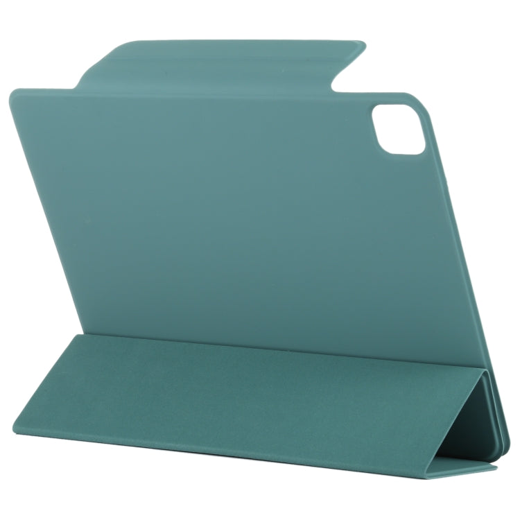 For iPad Air 13 2024 / Pro 12.9 2020 Double-sided Magnetic Flip PU Leather Tablet Case With Holder & Sleep / Wake-up Function(Green) - iPad Pro 12.9 (2020) Cases by buy2fix | Online Shopping UK | buy2fix