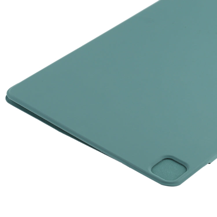 For iPad Air 13 2024 / Pro 12.9 2020 Double-sided Magnetic Flip PU Leather Tablet Case With Holder & Sleep / Wake-up Function(Green) - iPad Pro 12.9 (2020) Cases by buy2fix | Online Shopping UK | buy2fix