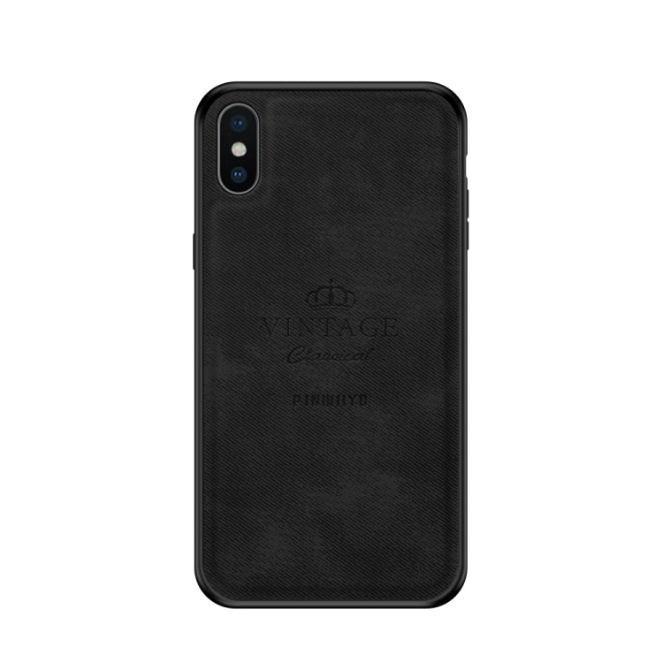 For iPhone XS Max PINWUYO Anti-wrestling Waterproof Full Coverage PC Case(Black) - More iPhone Cases by PINWUYO | Online Shopping UK | buy2fix
