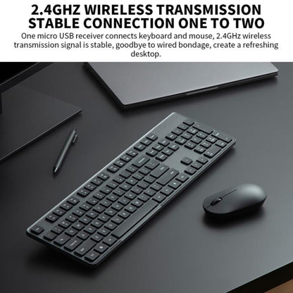 Original Xiaomi 2.4GHz Wireless Keyboard + Mouse Set 2 for Notebook Desktop Laptop(Milk Tea White) - Wireless Keyboard by Xiaomi | Online Shopping UK | buy2fix