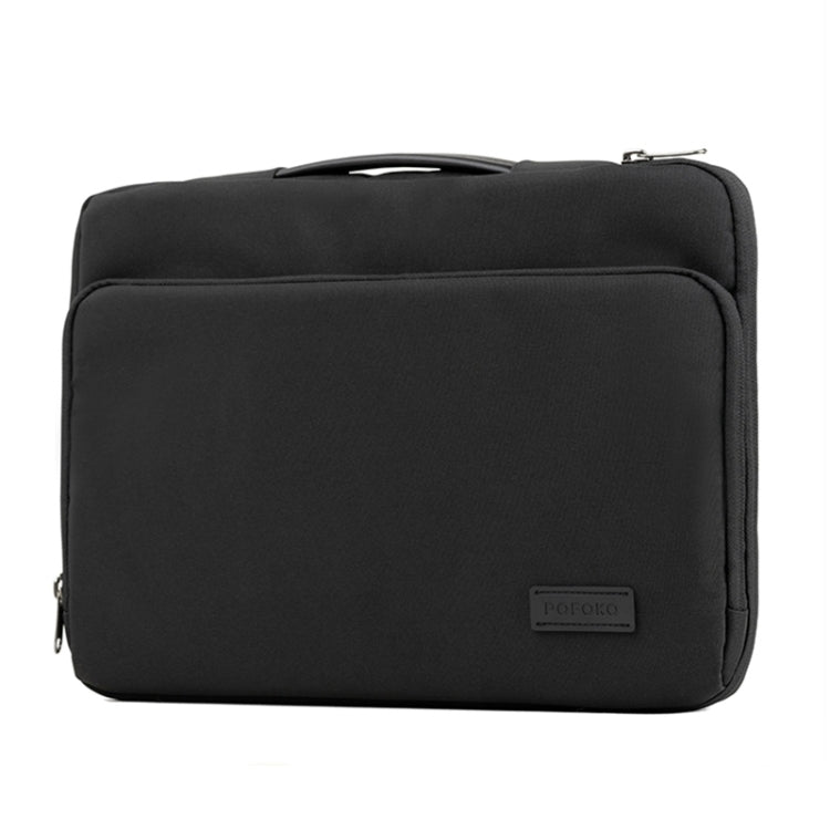 POFOKO E550 15.6 inch Portable Waterproof Polyester Laptop Handbag(Black) - Other by POFOKO | Online Shopping UK | buy2fix