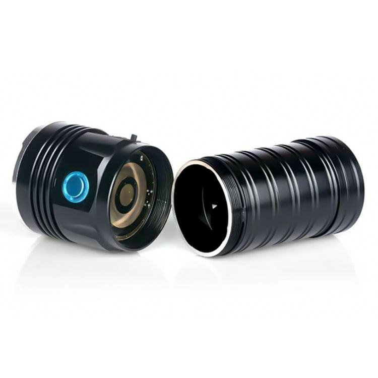 3 Gears, K18MAX 18xT6, Luminous Flux: 5400lm LED Flashlight, Without Battery (Black) - LED Flashlight by buy2fix | Online Shopping UK | buy2fix