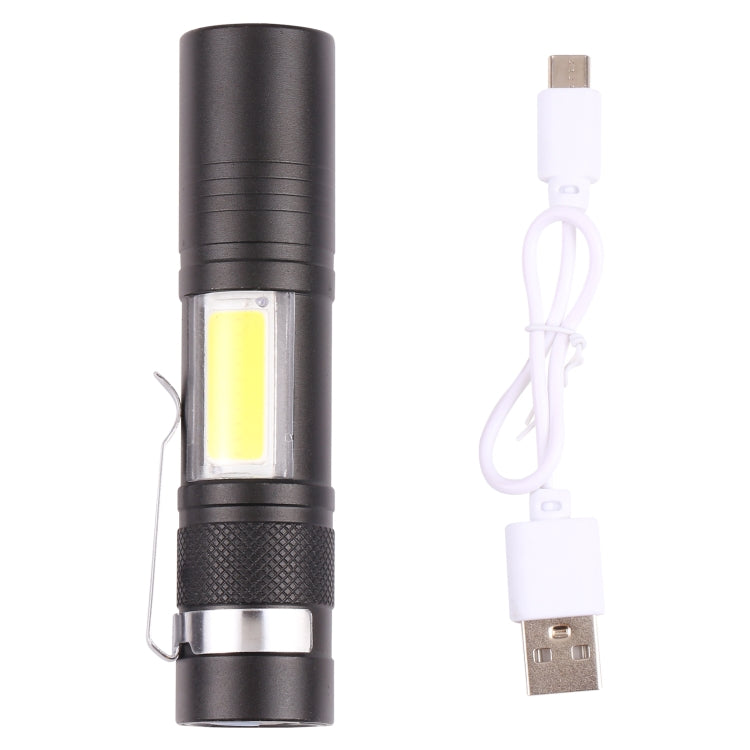 Pocket Flashlight Strong Light 3 Modes USB Rechargeable - Mini Flashlight by buy2fix | Online Shopping UK | buy2fix