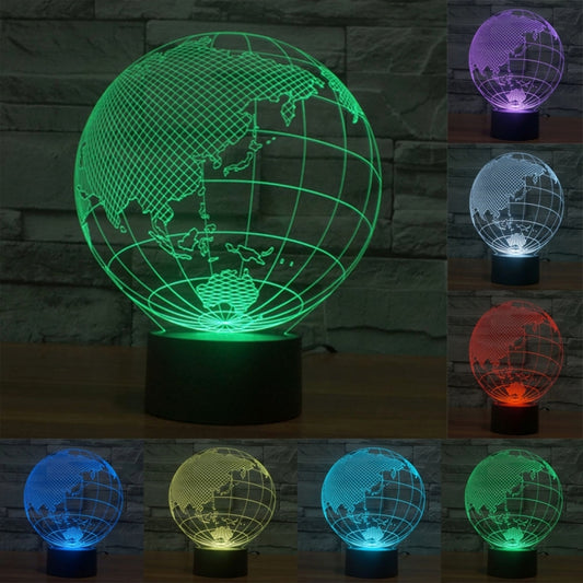 Asia Style 3D Touch Switch Control LED Light , 7 Color Discoloration Creative Visual Stereo Lamp Desk Lamp Night Light - Novelty Lighting by buy2fix | Online Shopping UK | buy2fix