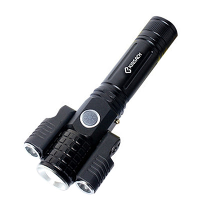 KS-738 USB Charging Waterproof T6+XPE Zoomable LED Flashlight with 4-Modes & 18650 lithium battery - LED Flashlight by buy2fix | Online Shopping UK | buy2fix