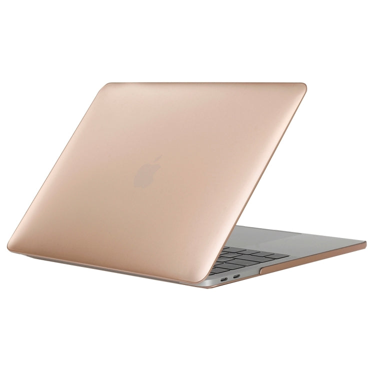 For 2016 New Macbook Pro 13.3 inch A1706 & A1708 Laptop PC + Metal Oil Surface Protective Case (Gold) - MacBook Pro Cases by buy2fix | Online Shopping UK | buy2fix