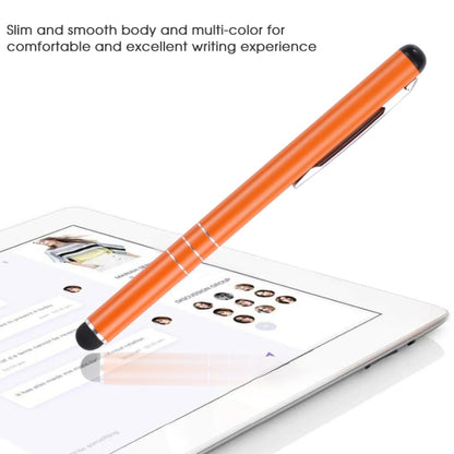 Universal Three Rings Mobile Phone Writing Pen (Orange) - Stylus Pen by buy2fix | Online Shopping UK | buy2fix