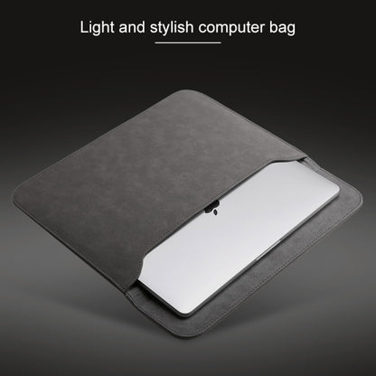 2 in 1 Horizontal Matte Leather Laptop Inner Bag + Power Bag for MacBook Air 11.6 inch A1465 (2012 - 2015) / A1370 (2010 - 2011)(Light Grey) - Protective Bags by buy2fix | Online Shopping UK | buy2fix