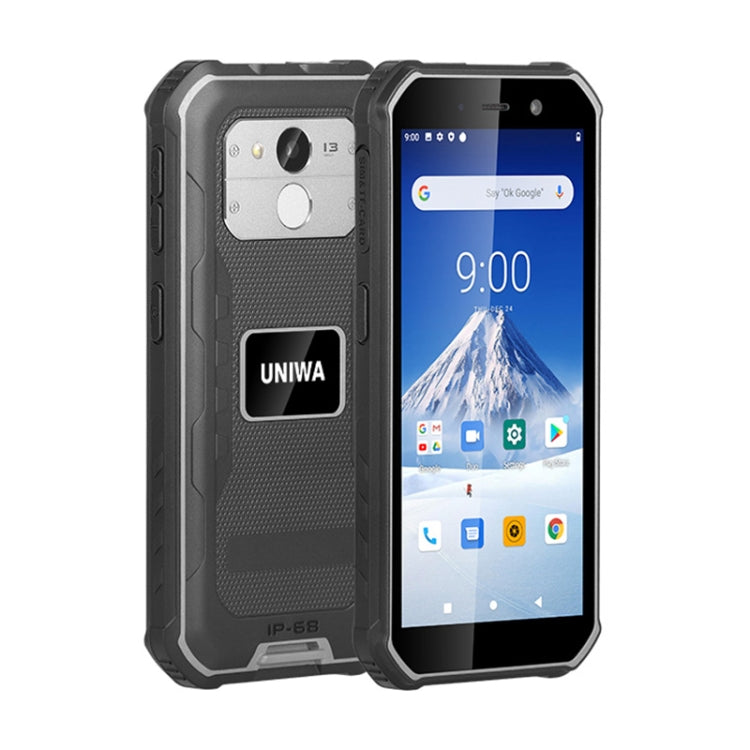 UNIWA F963 Rugged Phone, 3GB+32GB, IP68 Waterproof Dustproof Shockproof, 5.5 inch Android 10.0 MTK6739 Quad Core up to 1.25GHz, Network: 4G, NFC, OTG (Black Grey) - UNIWA by UNIWA | Online Shopping UK | buy2fix